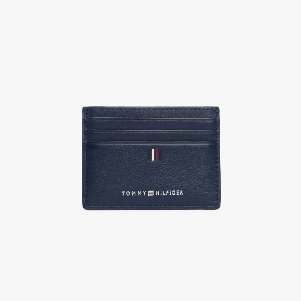 【TOMMY HILFIGER】官方旗艦館 中央條紋票卡夾_藍色