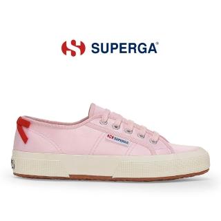 【SUPERGA】帆布鞋 女鞋 休閒鞋 2750 經典系列 蝴蝶結 緞帶 粉 S6138CW-A0D