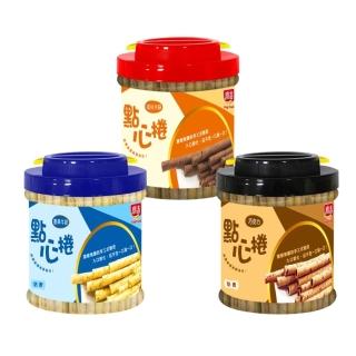 【廣吉】點心捲600g桶裝系列 巧克力/香草牛奶/提拉米蘇(任選口味 3入組)