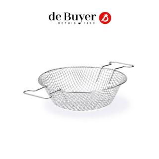【de Buyer 畢耶】雙耳不鏽鋼油炸籃28cm