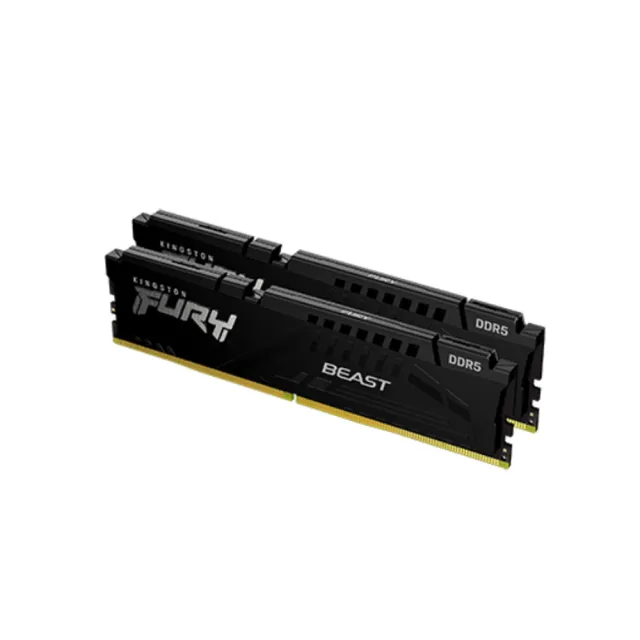 【Kingston 金士頓】FURY Beast DDR5 6000MT/s 32GB（2x16GB）記憶體 黑色(KF560C30BBEK2-32)