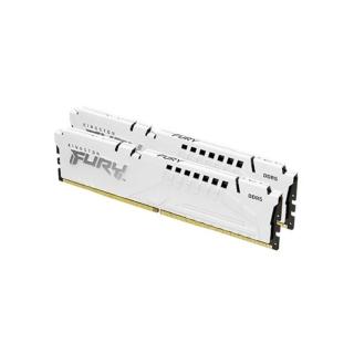 【Kingston 金士頓】FURY Beast DDR5 6000MT/s 64GB（2x32GB）記憶體 白色(KF560C30BWEK2-64)