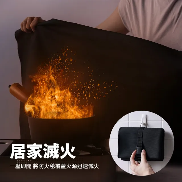 【防災專家】台灣製 防火毯 居家露營兩用(鋰電池火災 滅火防火逃生 快速收納 滅火毯 防火布 車用 滅火墊)