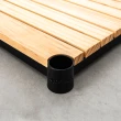 【dayneeds 日需百備】松木 90x45x90公分烤漆三層架廚房收納推車 含工業輪(木板層架/收納層架/層架/鐵架)