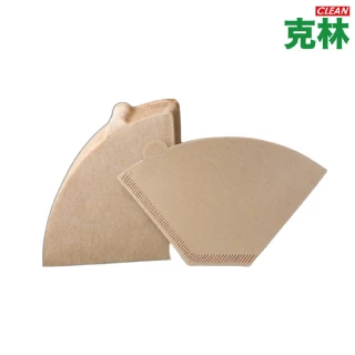 【CLEAN 克林】咖啡濾紙 袋裝 100入/包(手沖咖啡濾紙 V型尖底 U型平底 尖底濾紙 平底濾紙 濾杯專用濾紙)