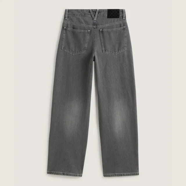 【VANS】官方旗艦 Sirelle 5 Pocket Puddle 女款灰色牛仔長褲
