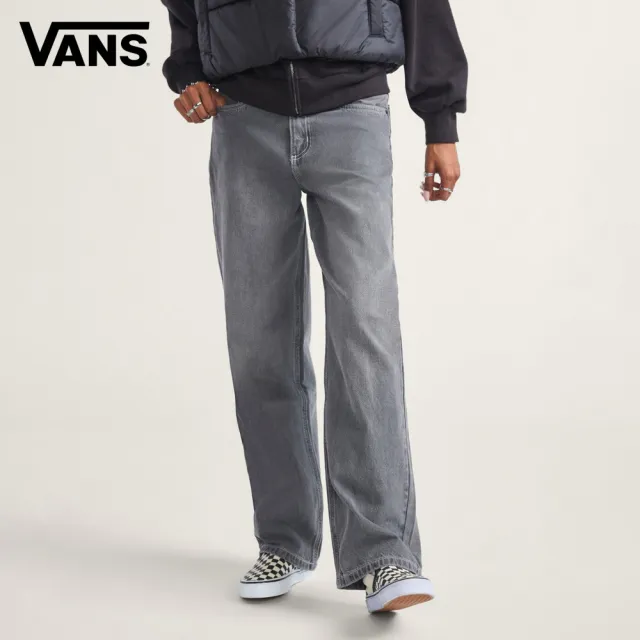 【VANS】官方旗艦 Sirelle 5 Pocket Puddle 女款灰色牛仔長褲