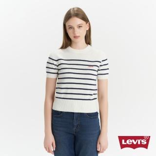 【LEVIS】女款 MINI LOGO Tee 短袖 條紋短袖 針織短袖 女生上衣 人氣新品 0051J-0001