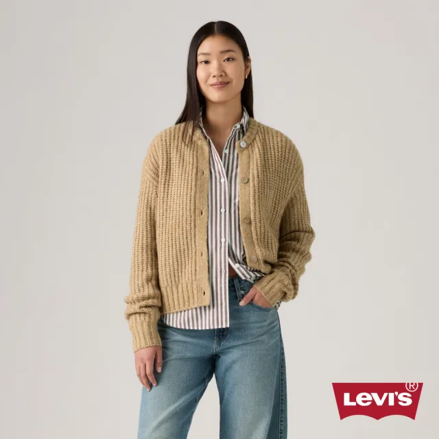 【LEVIS】女款 開襟衫 外套 針織外套 針織罩衫 女生上衣 熱賣單品 0038F-0002