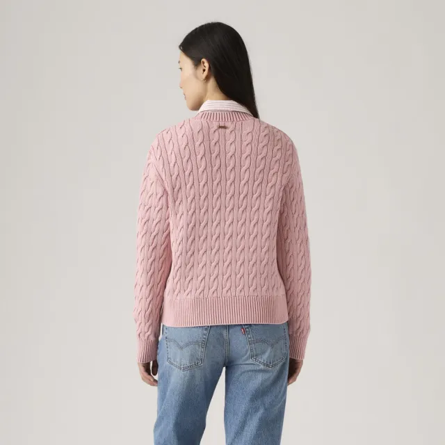 【LEVIS】純棉寬鬆針織衫 女生上衣 熱賣單品 0037S-0006