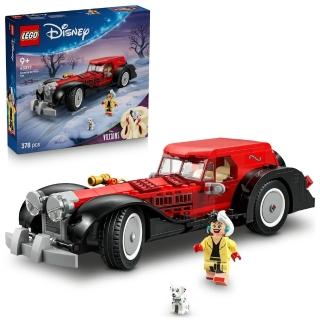 【LEGO 樂高】迪士尼系列 43277 庫伊拉的汽車(101忠狗 汽車模型 兒童玩具 積木)