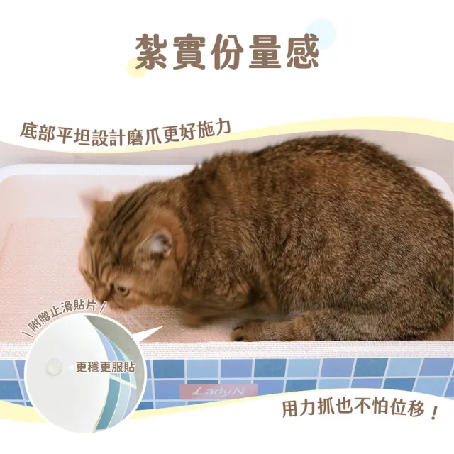 【超凝小姐】夏日系列貓抓板 61x34x10cm(貓咪玩具 寵物玩具)