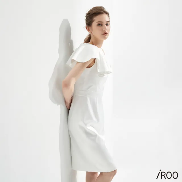 【iROO】不對稱荷葉禮服