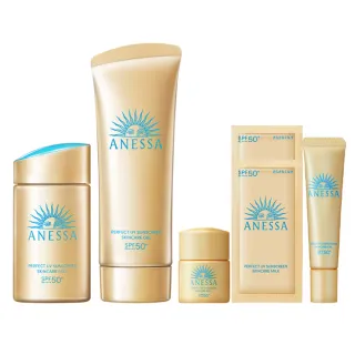 【ANESSA 安耐曬】金鑽防曬享樂組(金鑽露60ml+凝膠90g)