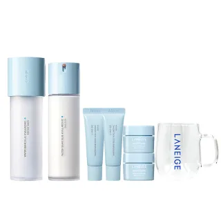 【蘭芝 官方直營】水酷修護基礎保濕水乳組(LANEIGE 醒肌露160ml+導入液120ml 保濕保養 化妝水 乳液 玻尿酸)