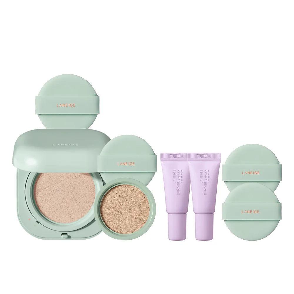 【蘭芝 官方直營】Neo型塑光感/霧感氣墊EX 15g*2(LANEIGE SPF46 PA++ / 1盒2蕊 #小方塊 隔離霜 防曬)