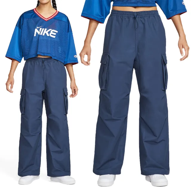 【NIKE 耐吉】As W Nsw Street Wvn Cargo Pant 女款 藍色 工裝 長褲 HV1967-410