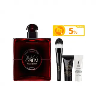 【YSL】官方直營 黑鴉片淡香精 紅焰版90ml(香水)