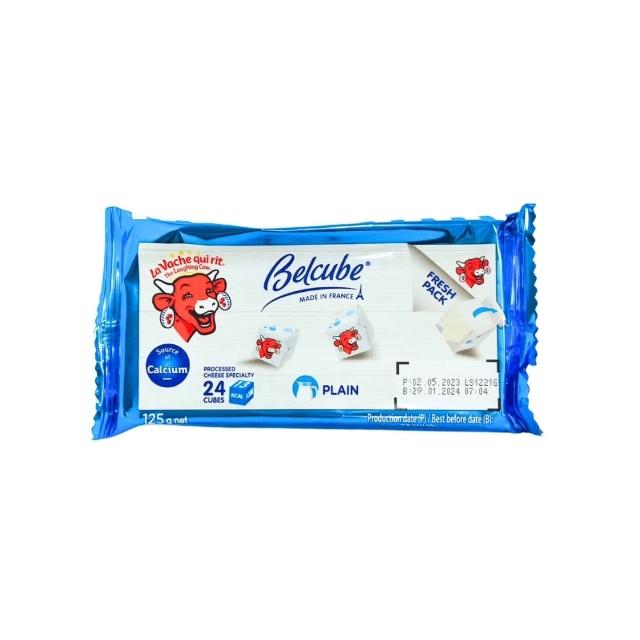 【The Laughing Cow 笑牛】『京原起司』迷你乾酪_原味_24入_125g(效期2026/12/14)