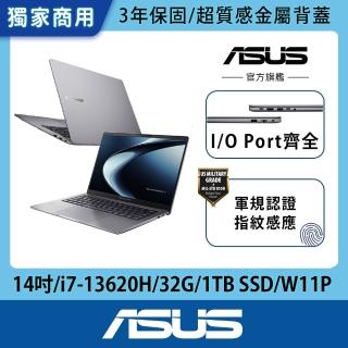 【ASUS 華碩】256G固態硬碟組★14吋i7商用筆電(P3405CVA/i7-13620H/32G/1TB SSD/W11P)