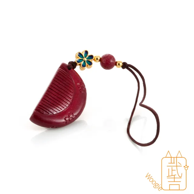 【Woogie武吉珠寶】紫金硃砂梳子掛鍊(紫金砂30x16mm)
