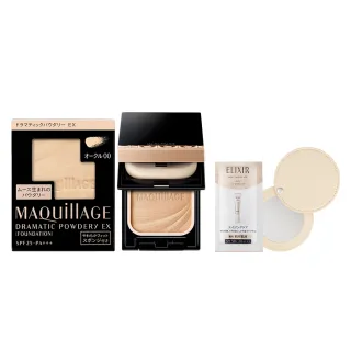 【MAQuillAGE 心機彩妝】心機星魅輕羽粉餅超值組(粉盒+粉蕊任選)