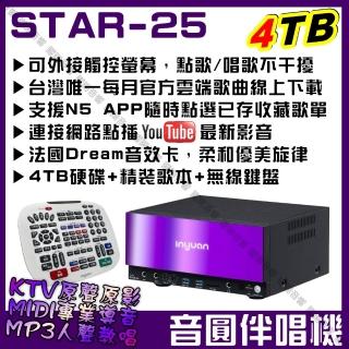 【音圓】S2001 STAR-25 鏡面美型卡拉OK點歌伴唱機-單機(每月官方雲端歌曲線上下載/音響裝置)