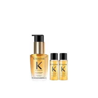 【KERASTASE 巴黎卡詩】金緻柔馭山茶花鎏光露30ml(奢光小金油/極致保濕/長效抗躁/護髮油/髮油)