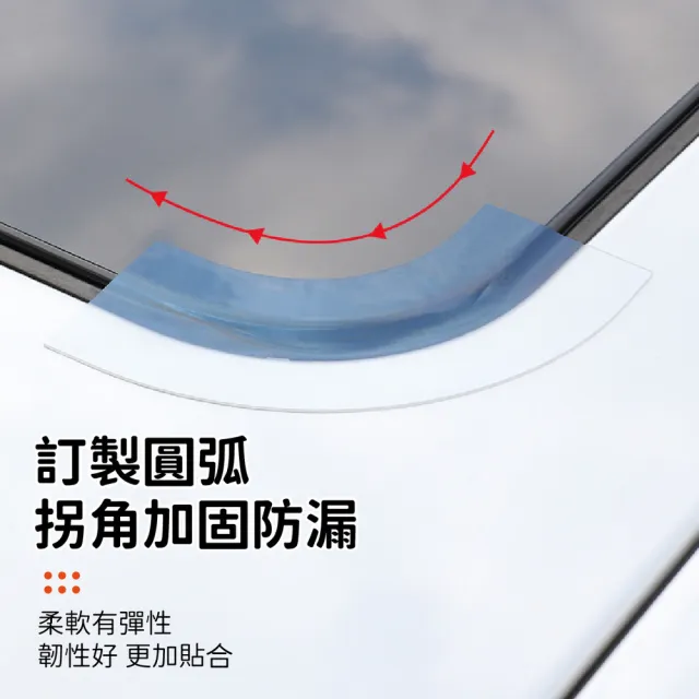 【kurumapop】汽車天窗防水貼-適合小天窗(天窗密封條 車頂防水防漏貼 車用防水膠條)
