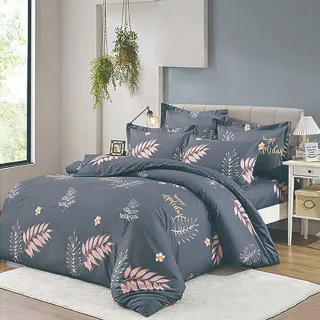 【日禾家居】台灣製 舒柔棉床包枕套組(單/雙/加大_多款任選)