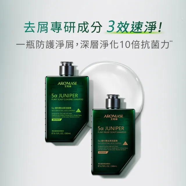 【Aromase 艾瑪絲】2% 5α捷利爾去屑洗髮精 260ml(油性頭皮屑/乾性頭皮屑)