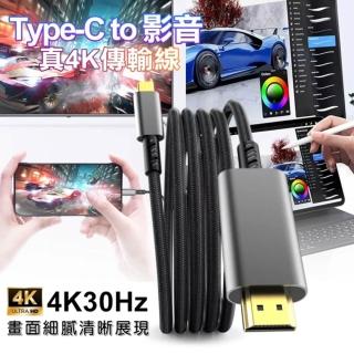 【CITY】Type-c to HDMI 真4K 高畫質影音傳輸線投影轉接線 -iPhone和三星皆可用