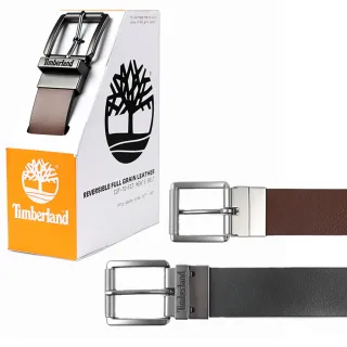 【Timberland】男款TB禮盒包裝時尚雙色兩用皮帶(32吋-44吋)