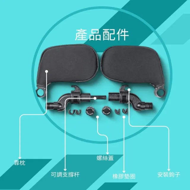 【YODA】增高墊兒童汽車座椅(專用頭枕)