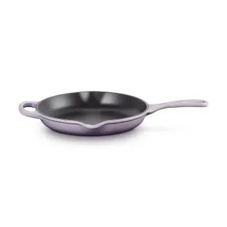 【Le Creuset】琺瑯鑄鐵單柄單耳圓煎盤 23cm(櫻桃紅/火焰橘/加勒比海藍/藍鈴紫)