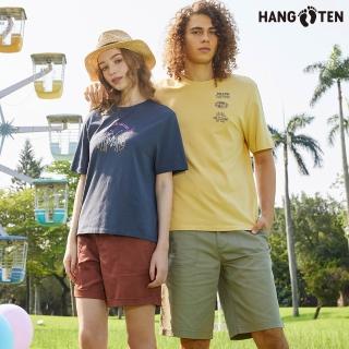 【Hang Ten】男女裝-休閒短褲口袋短褲棉麻短褲工作短褲(多款選)