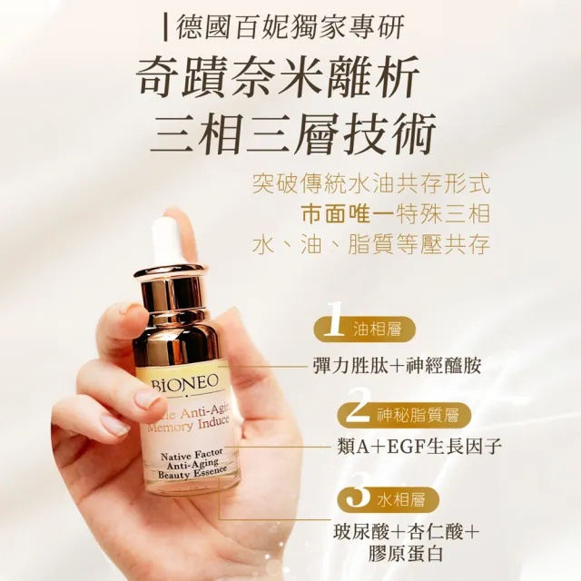 【Bioneo 德國百妮】原生美麗逆時抗老凝精(40mlx2)