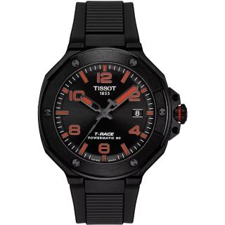 【TISSOT 天梭】T-RACE 摩托賽車運動 動力儲存80小時機械錶-41mm 情人節 禮物(T1418073705700)