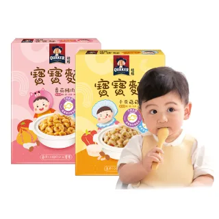 【QUAKER 桂格】寶寶麵任選 150gx3包/盒(番茄豬肉/干貝菇菇)
