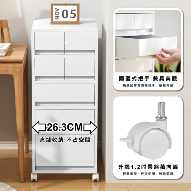 【ONE HOUSE】麥樂直角可疊式抽屜置物收納箱/收納盒/收納櫃(單層1高)