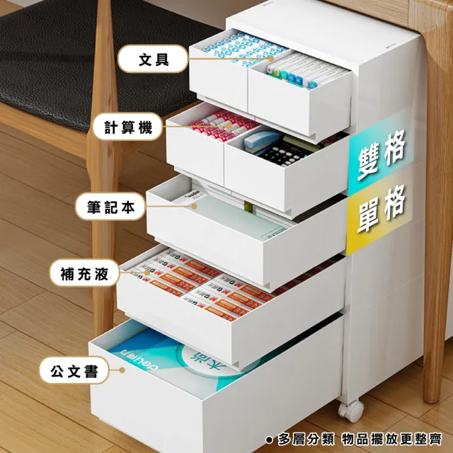 【ONE HOUSE】麥樂雙層直角可疊式抽屜置物收納箱/收納盒/收納櫃(A組_1矮2抽)