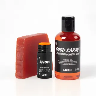 【LUSH 嵐舒】Karma 和諧心靈體驗組合 - 香氛皂/香水膏/沐浴露(沐浴及香氛產品)