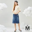 【MYVEGA 麥雪爾】MA荷葉領紅櫻桃上衣-米(通勤風/)