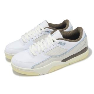 【NIKE 耐吉】休閒鞋 Jordan Flight Court 男鞋 白 藍 棕 復古 喬丹(IB8858-141)
