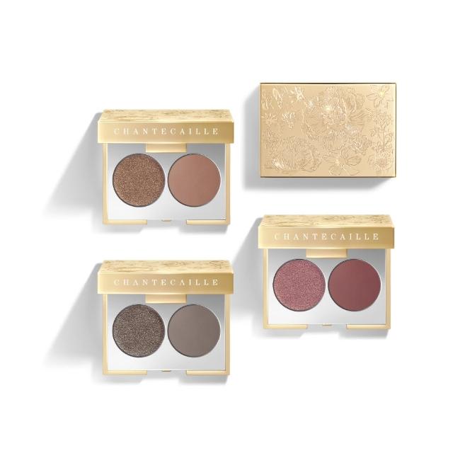 CHANTECAILLE香緹卡 金奢花園限量雙色眼彩 眼影盤 熨燙金屬質感 熱門彩妝推薦