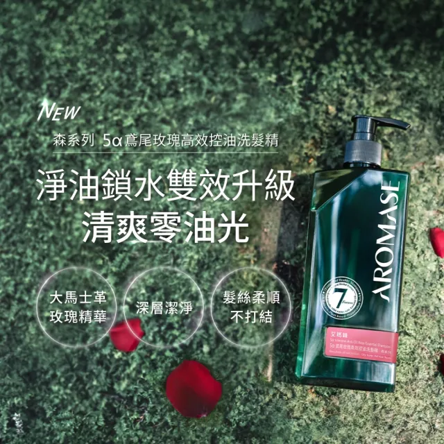 【Aromase 艾瑪絲】森系列 草本植萃洗髮精400ml x3入(多款任選/茶樹沁涼/控油/去屑/蓬鬆/專業頭皮洗髮精)