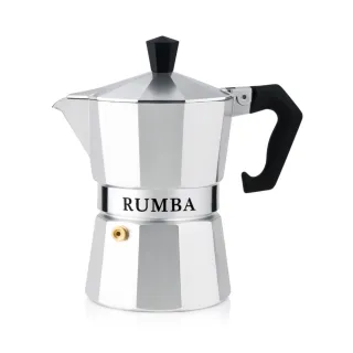 【義大利樂菲特】樂菲特經典摩卡壺 倫巴銀 3人份(義大利製・食安鋁材・EU認證)