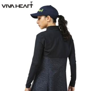 【VIVA HEART】官方直營 女款抗UV防曬高機能短版外套 日本高爾夫(白色/深藍色)