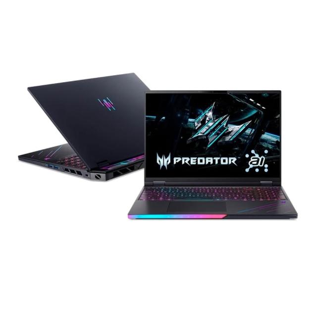 【Acer 宏碁】特仕版 16吋電競筆電(Predator/PHN16-73-92G5/Ultra 9-275HX/16G+16G/512G+1TB SSD/RTX5070)