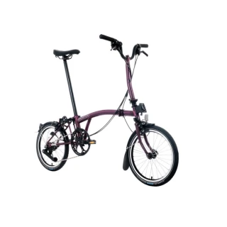【Brompton】C LINE M12L 紫清漆 含原廠充電燈組(折疊車)